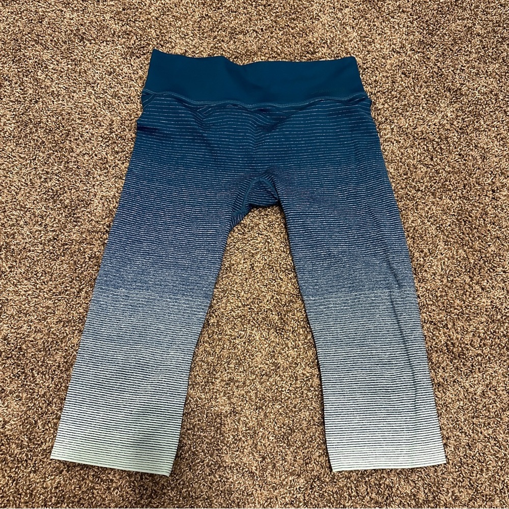 Brooks Blue Ombre Performance Leggings